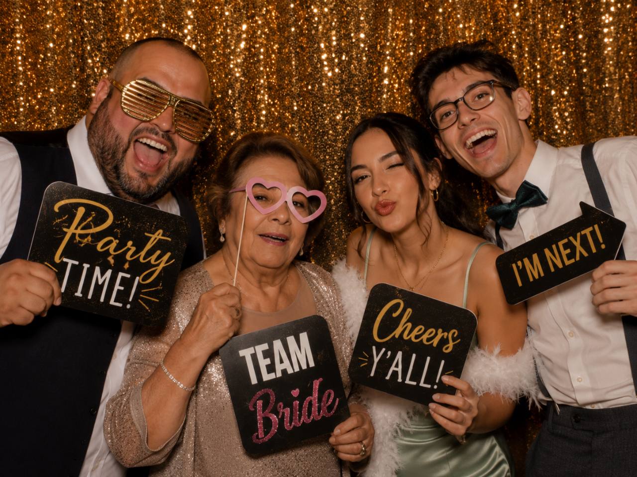 Team Bride and Cheers at Northeast Ohio wedding venue